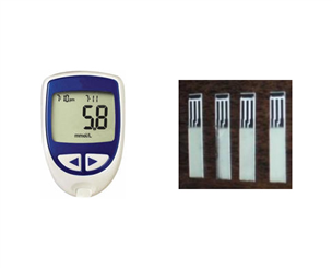 Blood glucose test paper solution